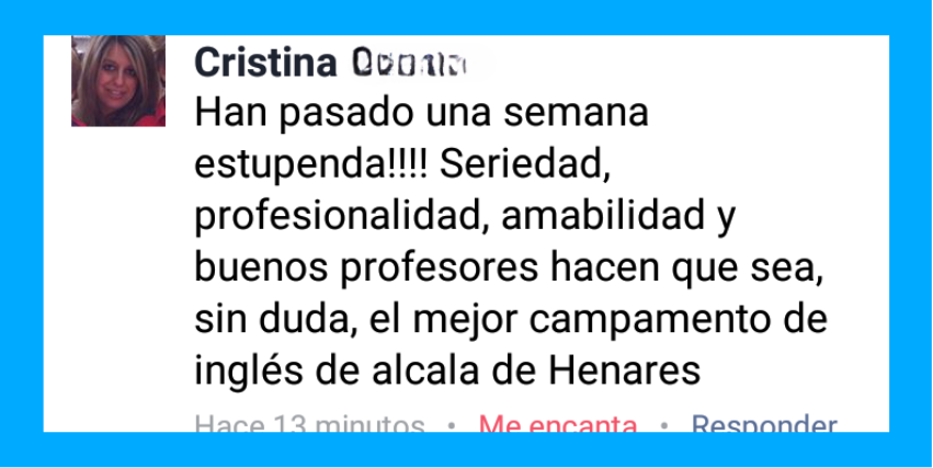 Lo que dicen los padres sobre Easytown summer camp en Alcalá de Henares